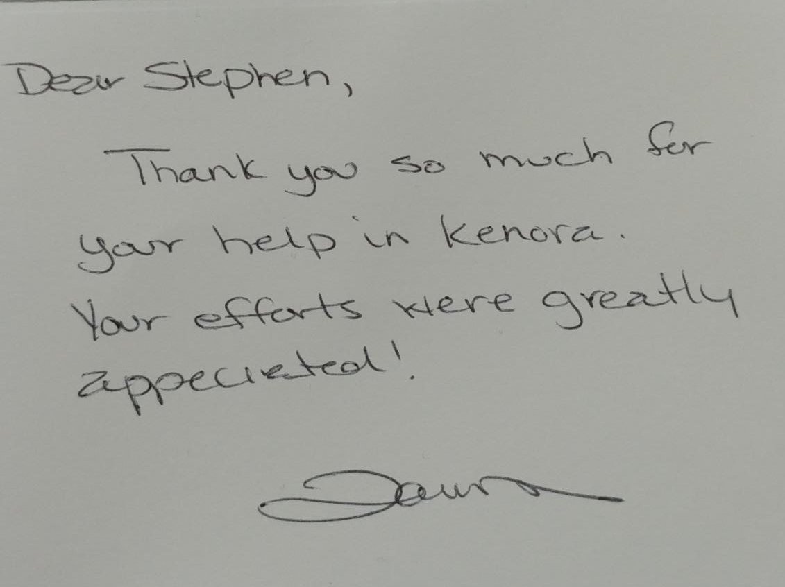 Stephen Barber (@stephenbarbermb) on Twitter photo While we are working hard on our own campaign, we are still passionate about helping other Conservatives win!
I was very honoured to help the <a href="/OntarioPCParty/">Ontario PC Party</a> in Kenora this past provincial election.
#onpoli #mbpoli #cdnpoli #CPC While we are working hard on our own campaign, we are still passionate about helping other Conservatives win!
I was very honoured to help the <a href="/OntarioPCParty/">Ontario PC Party</a> in Kenora this past provincial election.
#onpoli #mbpoli #cdnpoli #CPC