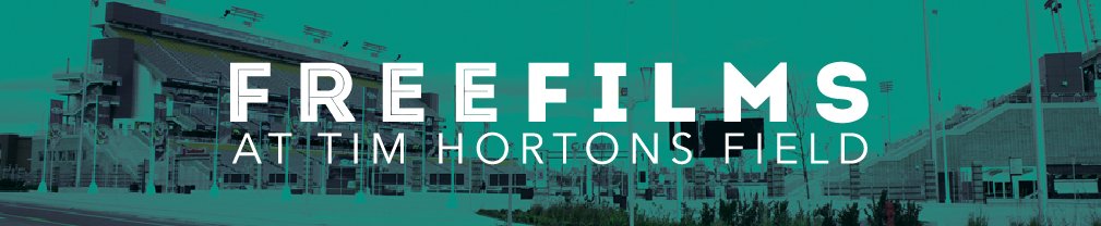 cityofhamilton's tweet photo. Experience FREEFILMS at Tim Hortons Field - a unique opportunity to watch family films on the videoboard! FREE admission, concessions will be open to purchase food and drinks. Details: https://t.co/i654tw1LOe #HamOnt #FreeFilmsTHF https://t.co/juilsM03HX