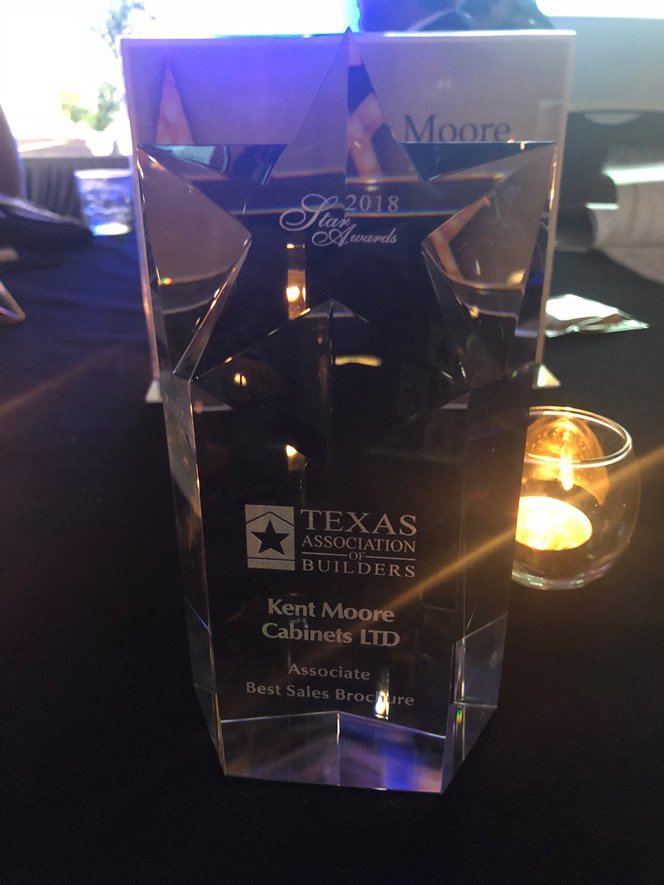 KMCabinets's tweet photo. Kent Moore Cabinets received the Texas Association of Builders 2018 Star Award https://t.co/aiBqRURICa