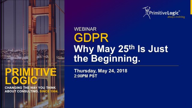PrimitiveLogic's tweet image. Know the #GDPR "triggers" and your organizations ongoing responsibility for #Compliance. View this webinar replay for expert insight. buff.ly/2GY4qkw @BrightTALK @KevinMoos #DataControllers