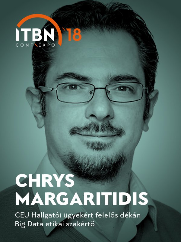 Van-e a big data kezelése során felmerülő morális kérdések kezelésének gyakorlata 2018-ban? #ITBN2018 #BigData #bigdataetics
Chrys Margaritidis elismert szakértője a Big Data etikai és morális kérdéseinek. Előadóként ennek a gyakorlatáról osztja majd meg velünk ismereteit.
