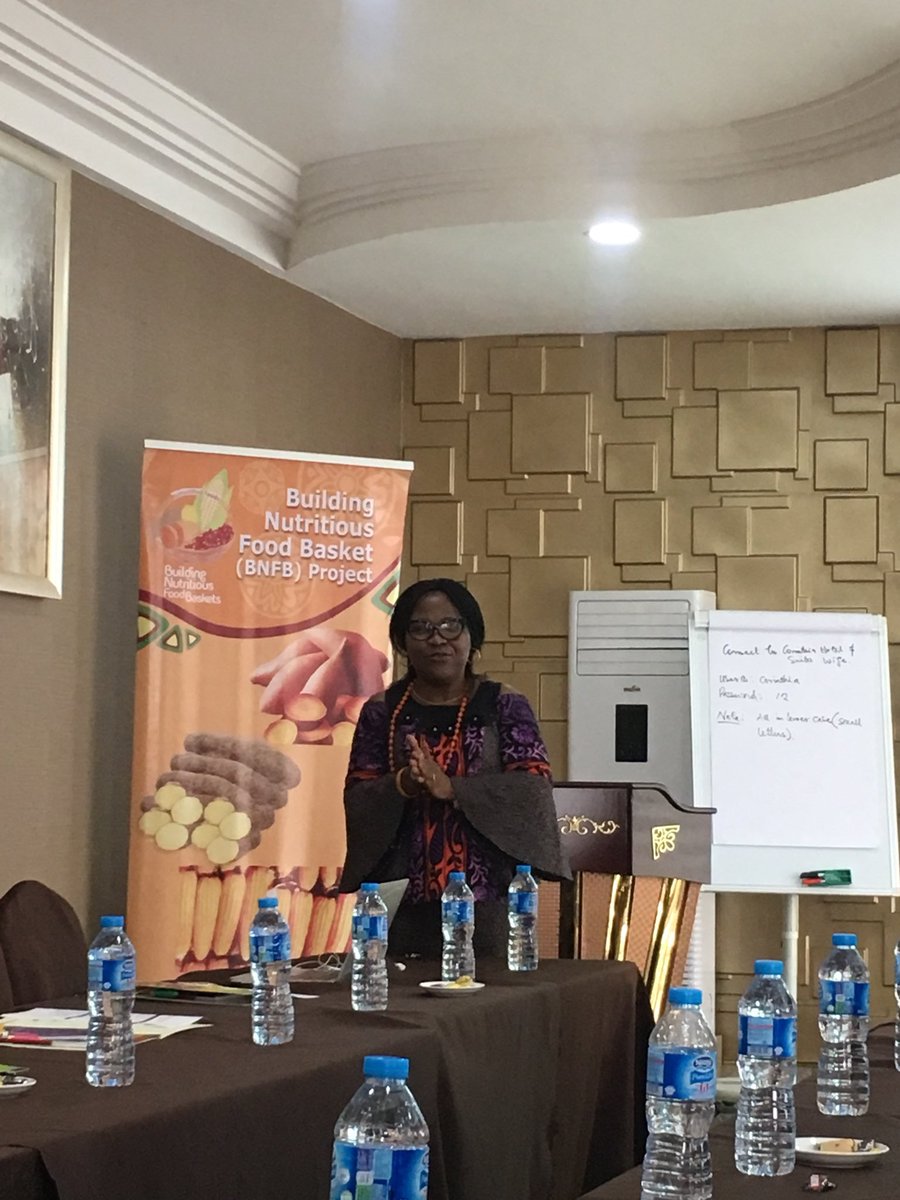 projectbnfb's tweet photo. Country Director Olapeju Phorbee emphasized on the crucial role the media plays in making #BNFB initiative a success @Abuja_Facts @FARAinfo @Cipotato @CIMMYT @CIAT_ @IITA_CGIAR https://t.co/naJSgiD5Lo