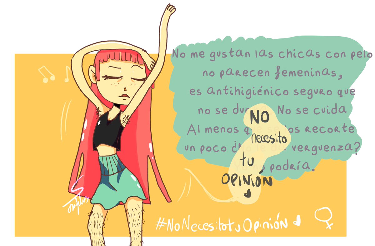 El vello es algo NATURAL, NORMAL y TÚ no tienes nada que decirme, porque NO TE LO HE PREGUNTADO.

Déjame quererme.

#NoNecesitoTuOpinión