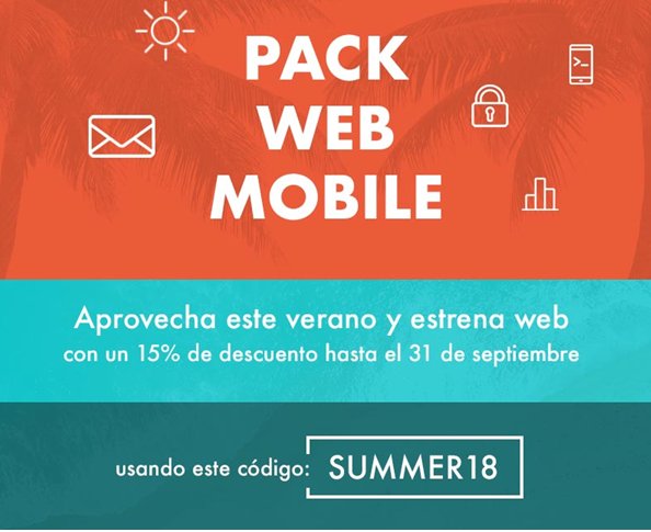 RegisterEs's tweet photo. Aprovecha este #verano para estrenar #web con un 15% de #descuento. Utiliza el código SUMMER18 hasta el 31 de septiembre y aprovecha nuestra #oferta: 
https://t.co/GXYFKs5Fuu https://t.co/lu3bo8rfz7