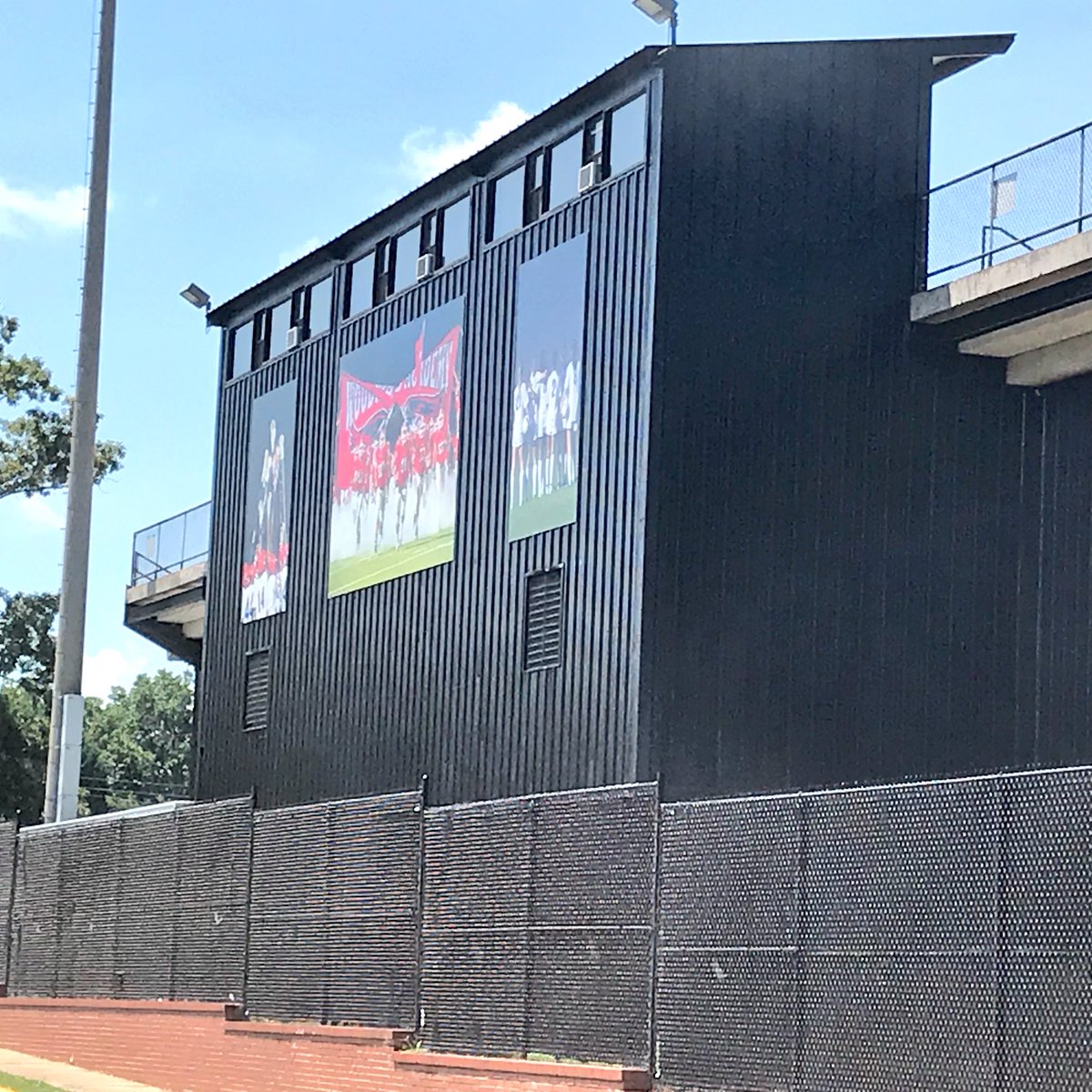 CFreer1994's tweet photo. Check out the new addition of @WAWarEagles scholar athletes to the back of Colquitt Stadium @WoodwardAcademy #WoodwardWay @WAPresident @TheWoodwardFund @WAAcademyFB @realWAdeanoffun @BobinskiBo https://t.co/WjvacQTdQl