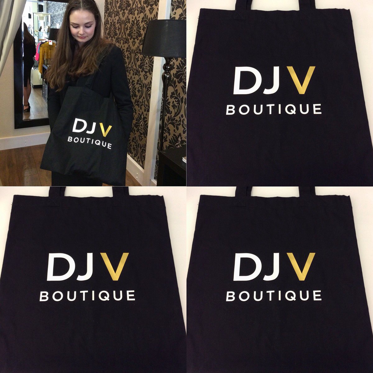 DJVIpswich's tweet photo. Getting ready to launch our exciting new branding! 'New' additions to DJV coming soon... cotton totes adding a touch of flair to fashion lovers ๐๐ฟ #ecobags #cottonbags #bagforlife #ethical #newbranding #djvboutique #ethicallyminded #relaunch #saynotoplastic #leaveusyourcomments https://t.co/cjgmOZOyKr