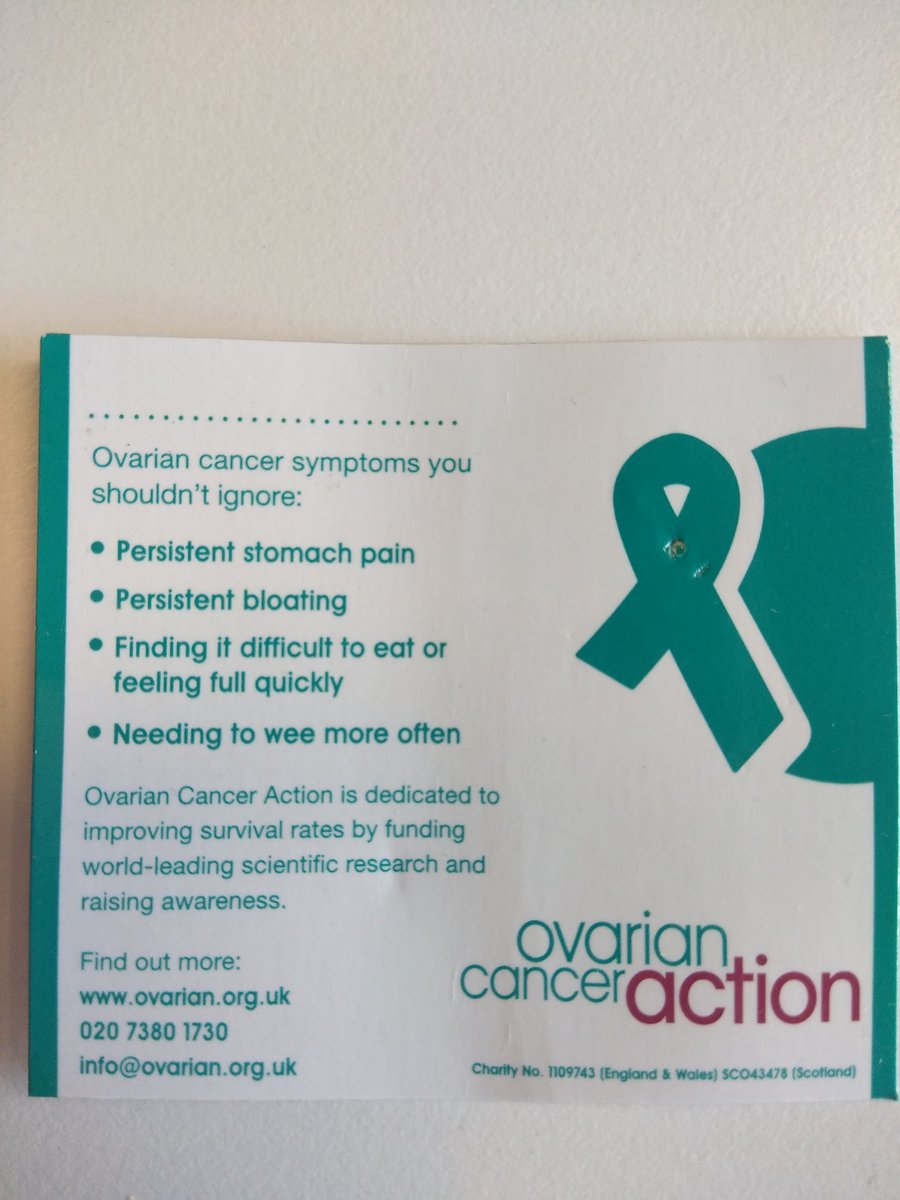 The symptoms for ovarian cancer are difficult to detect - my mum thought hers were IBS. Always make sure you know what to look out for and if you're worried, it's worth the visit to your GP. #ovariancancer #ovariancanceraction @SU2C