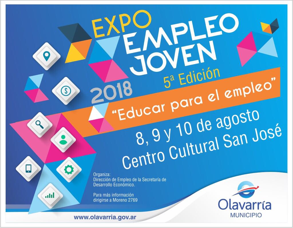 #Expo Empleo Joven 5 ta Ed. en La Municipalidad de Olavarria “Te Esperamos” 😀
#Rugby 
#Inclusivo
Para Seguir Juntos... #AbriendoCaminos 🏉