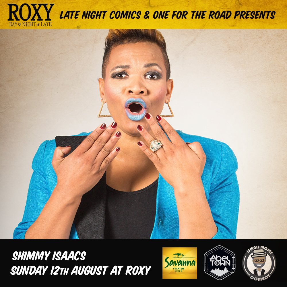 ComedyCapitalZA's tweet photo. @RoxyLateNight #AbelTownProductions and #IsmailMosesComedy brings great comedy on the 12th of August!
#SAComedy #comedy #standupcomedy #RoxyLateNight https://t.co/ztzYMBcV5H
