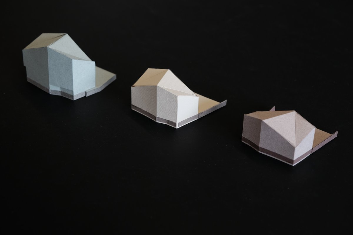 Bannehoven Zaandijk maquette studies naar materiaal/kleur voor de appartement blokken: zie: heren5.eu/portfolio/bann…