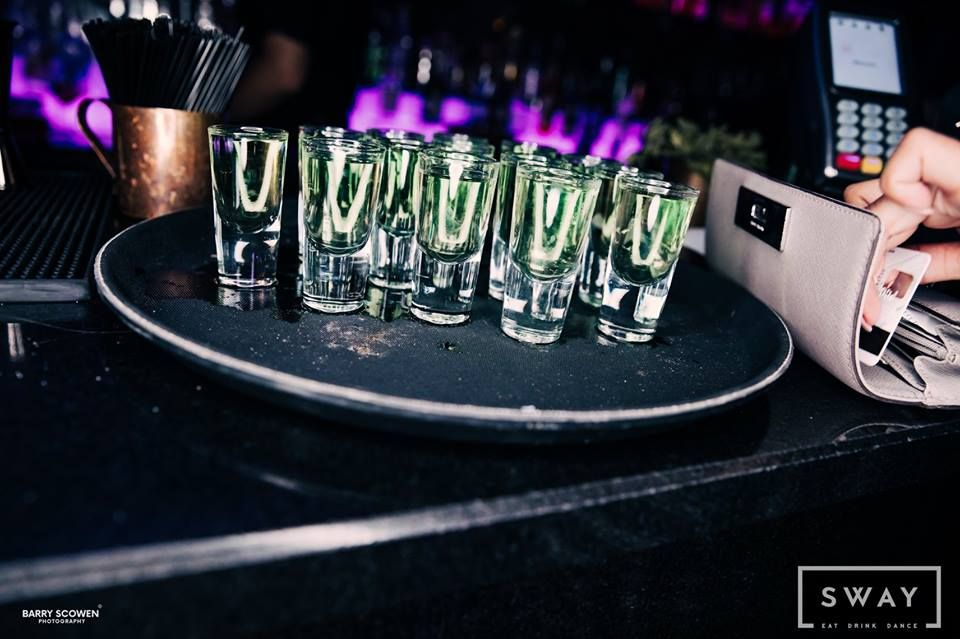 Swaylondon's tweet photo. "I'll get this round . . . But its your shout for Nando's tomorrow"
~
Start the weekend off right with Sway 😍
~
#swaybarlondon #shotsshotsshots #anotherroundplease #cheekynandos #itsyourround #instagood #drinklocal #photooftheday #yummy #instadrink #getinmybelly https://t.co/JC3Qq0MdzS