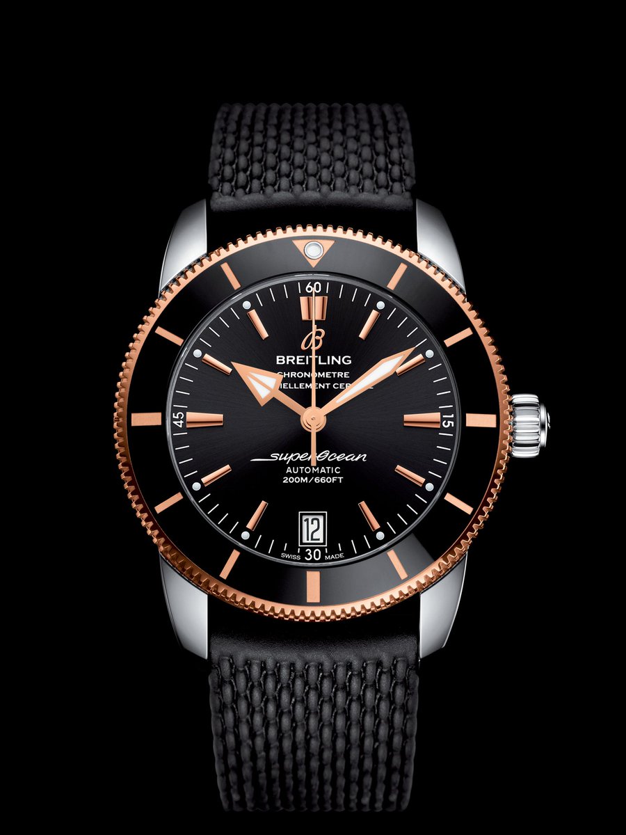 The iconic Superocean Heritage II collection from <a href="/Breitling/">Breitling</a> celebrated its 60th anniversary last year, and has now added a brand new version for 2018 in 42mm and 44mm, with striking red gold accents. bit.ly/2mmqrBD