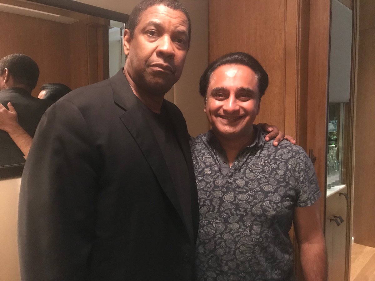 TVSanjeev's tweet photo. Chatting to the very cool Mr Denzel Washington in today’s ⁦@wittertainment⁩ on ⁦@bbc5live⁩ https://t.co/QwQdj16JeT