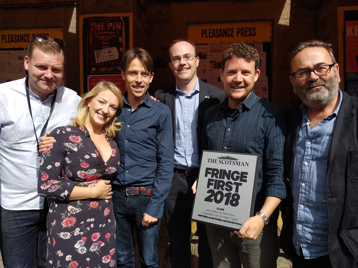 markhanniffy's tweet image. Great to have the chance to congratulate the team behind #Classplay @theplayisCLASS on their #FringeFirst at the awards ceremony in Edinburgh this morning. At @traversetheatre until 26 August with support from @culture_ireland as part of #CultureIrelandGB18.
