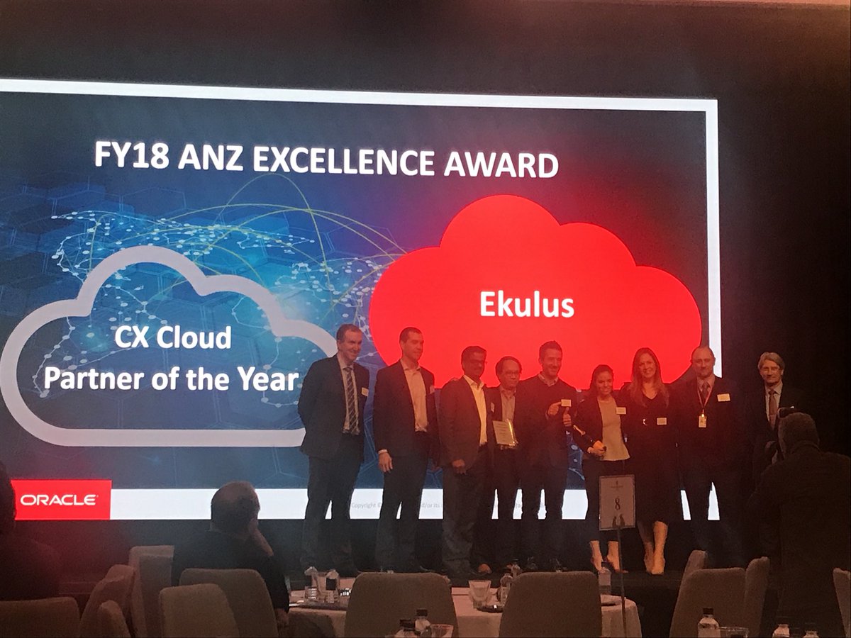 marceloscalia's tweet photo. Proud to be awarded CX Cloud Partner of the Year. Thanks to our great team at @EkulusPtyLtd https://t.co/O1e6OFU3bF