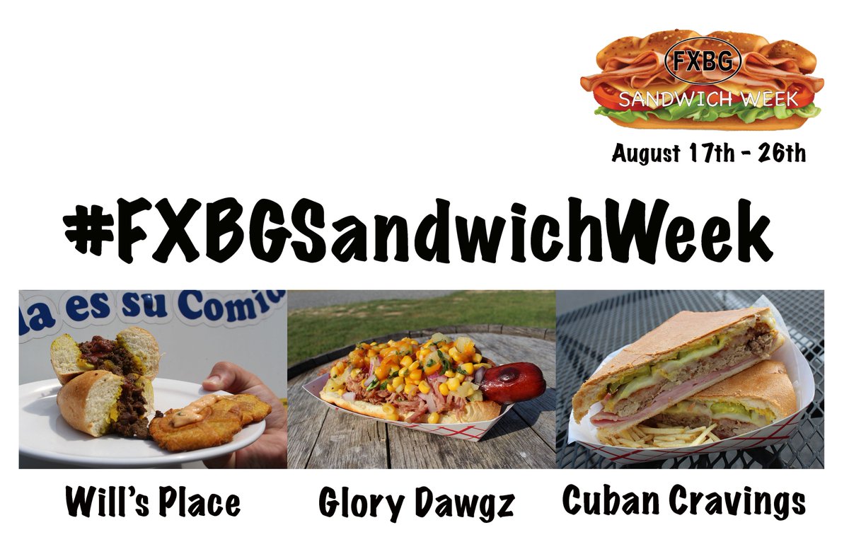 FXBurgVA's tweet photo. Tap into the #FXBGSandwichWeek Food Trucks at https://t.co/7hyBBK2xay #FXBG #grubbing #itsgrubbingtime #sandwich #sammich #foodie #foodies #VAFoodie https://t.co/P93jxz3Mks