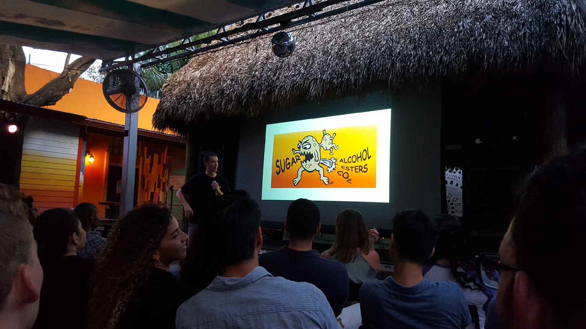 MASH_FL's tweet image. MASH had the opportunity to talk nerdy about homebrewing at @NerdNiteMiami. Look out, nerds!