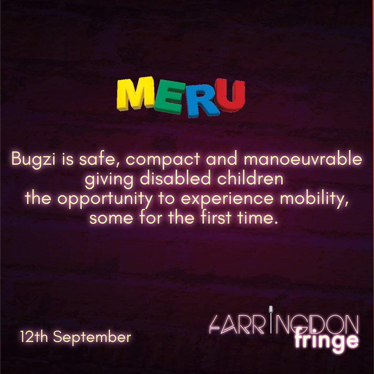 This year doEVENTSwell are proud to be supporting MERU 
Giving disabled children the opportunity to experience mobility, some for the first time. More info and how you can make a donation goo.gl/cu8gFm @QEF1 <a href="/MERUcharity/">MERU</a> #doeventswell