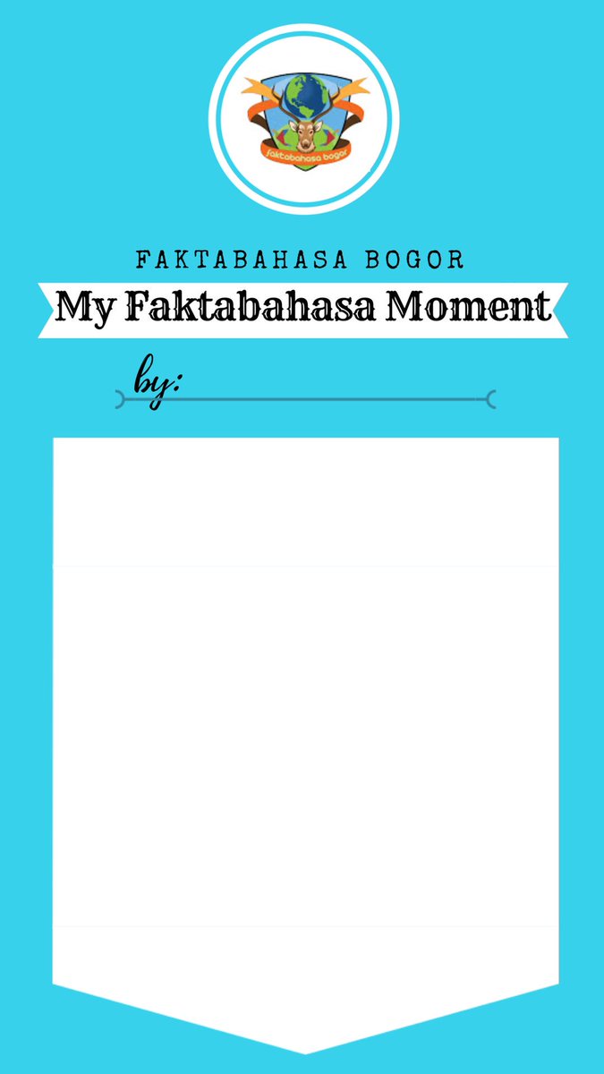 Setelah cukup lama Faktabahasa Bogor berdiri, apa aja sih memori yang paling nempel selama jadi anggota Faktabahasa Bogor? Yuk isi template kita! Jangan lupa tag <a href="/faktabahasa_bgr/">Faktabahasa Bogor</a> di twitter atau <a href="/faktabahasa/">Komunitas Faktabahasa</a>.bogor di instagram ya!