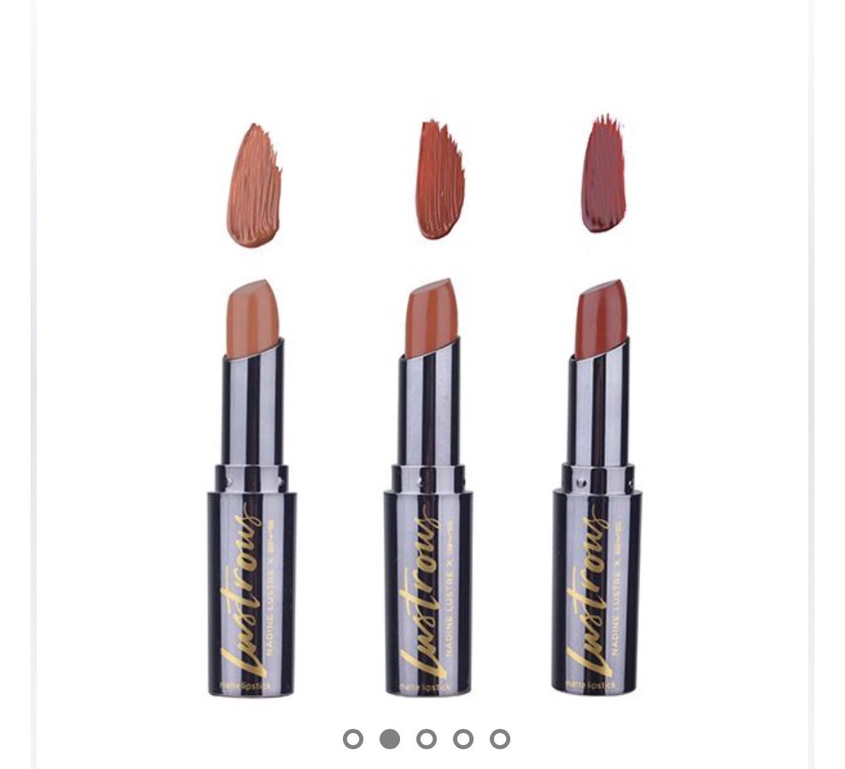 SerenityPHL's tweet photo. Lustrous 3-piece Matte Lipstick Set 

Ito bilhin nyo guys! Sulit ang price. Ganda pa ng box. 

#LustrousLippies https://t.co/JSwCJDk59s