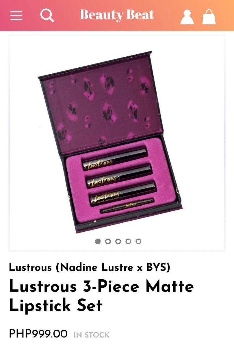 SerenityPHL's tweet photo. Lustrous 3-piece Matte Lipstick Set 

Ito bilhin nyo guys! Sulit ang price. Ganda pa ng box. 

#LustrousLippies https://t.co/JSwCJDk59s