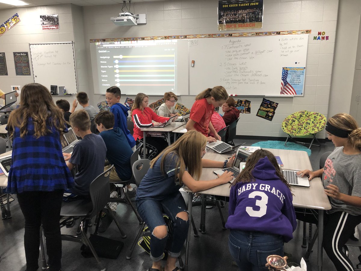 Layal_Olive's tweet image. Ending our first week back with @quizlet live! Reviewing some basic geography! @JamesRVoelz1 #NPJH #NewPalProud