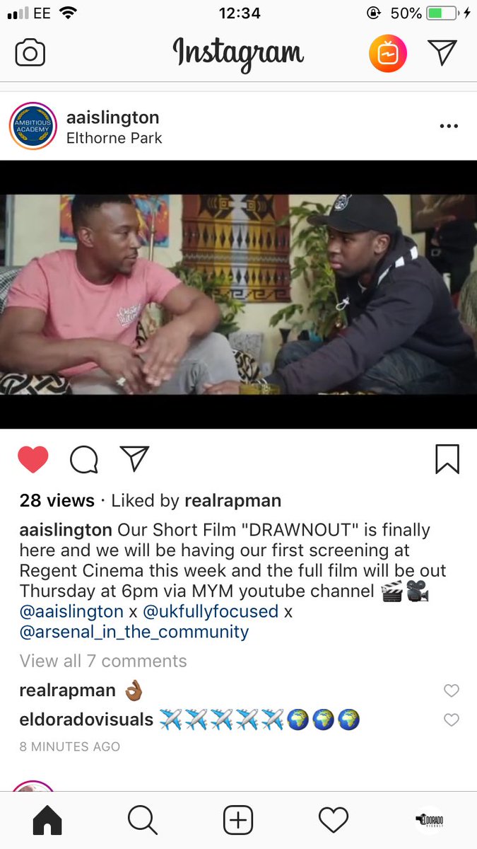 eldoradovisuals's tweet image. #drawnout Out Now @AAislington @UKfullyfocused   MAKE SURE YOU HAVE A WATCH. 🌍🌍🌍