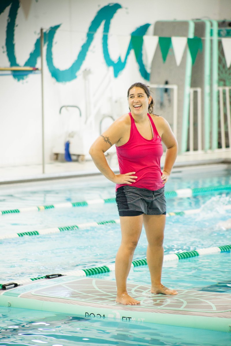 daytonymca's tweet photo. Boga Fit is now at the Kleptz YMCA! Picture bootcamp and yoga on a floating mat in our pool! 😍 Doesn't it look awesome?! This is a 6 week class that happens 2 days per week. Contact the Kleptz YMCA for pricing, availability and more info! #ymca #daytonohio #bogafit https://t.co/teaYFuSwt9