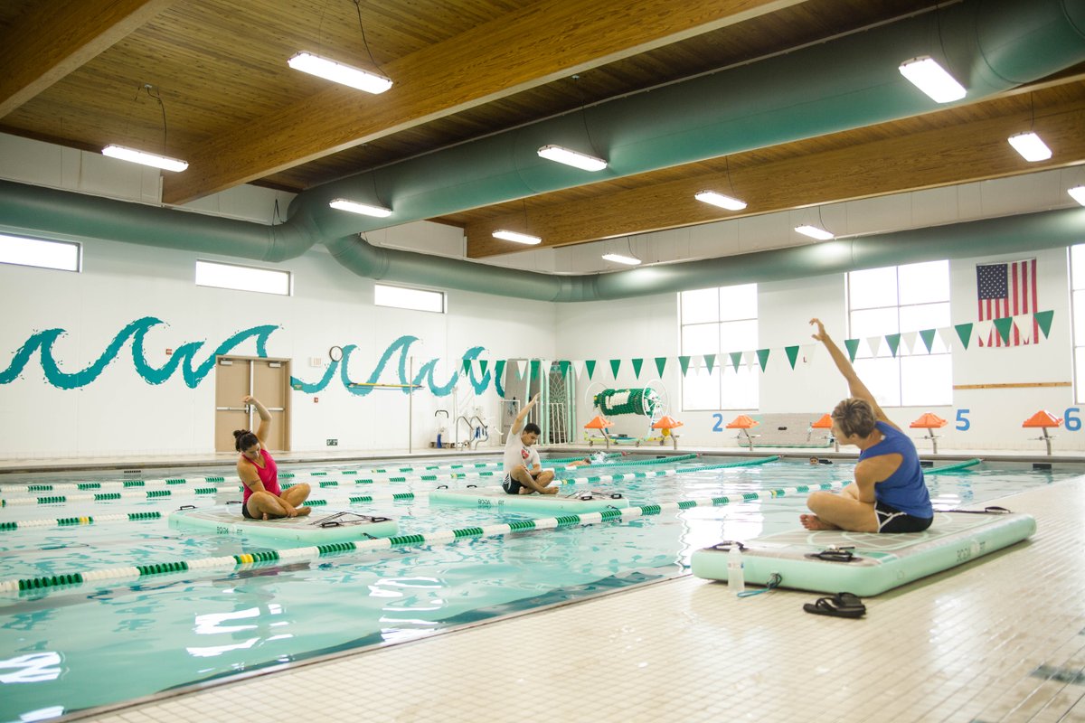 daytonymca's tweet photo. Boga Fit is now at the Kleptz YMCA! Picture bootcamp and yoga on a floating mat in our pool! 😍 Doesn't it look awesome?! This is a 6 week class that happens 2 days per week. Contact the Kleptz YMCA for pricing, availability and more info! #ymca #daytonohio #bogafit https://t.co/teaYFuSwt9