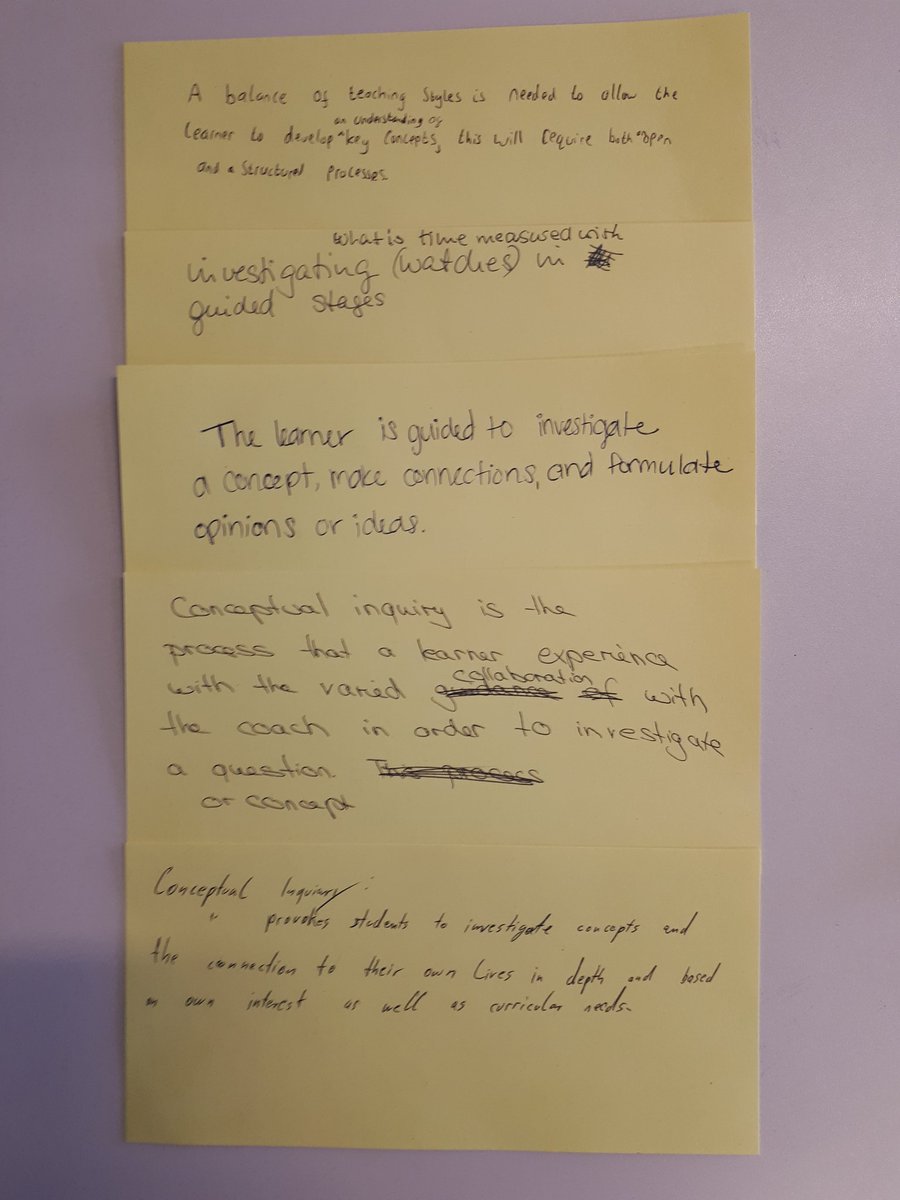 angeaow's tweet photo. Leading new teacher inservice at the Freie Schule Anne-Sophie and the we looked briefly at conceptual inquiry. Here are some understandings they wrote at the end of the session. 

#conceptualinquiry #CBCI #conceptbasedlearning #CBL #InquiryMindset #inquiry #assessingunderstanding https://t.co/7jM8g74ue9