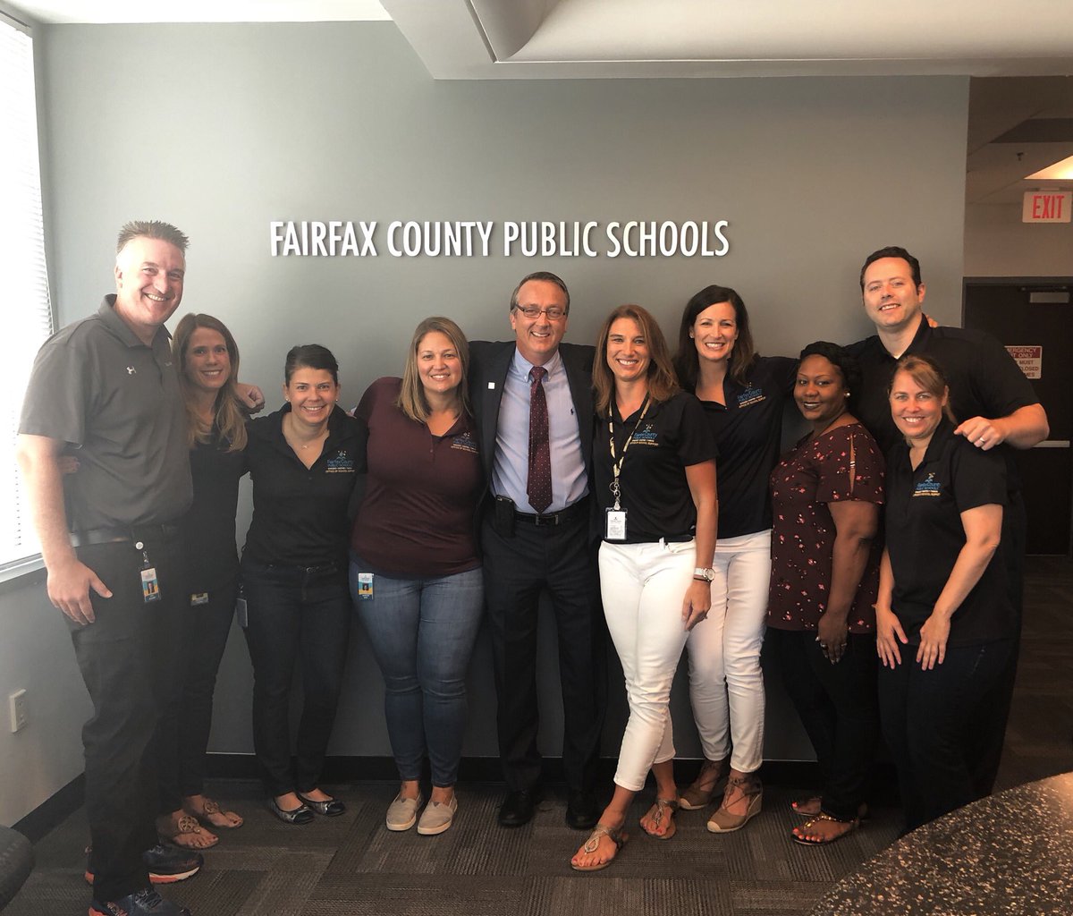 The region 5 dream team enjoyed a visit from <a href="/FCPSSupt/">fcpssupt</a> while hard at work planning to support our amazing schools this school year!