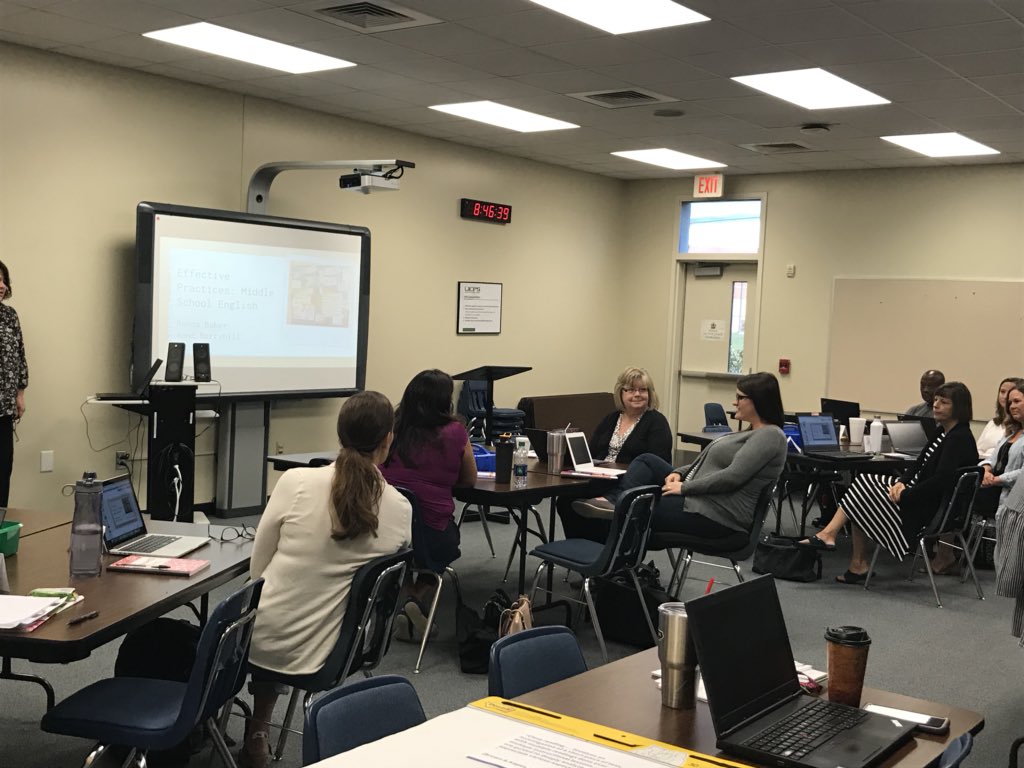Joey_Barker's tweet photo. Secondary Education Teachers finishing up their third day of Effective Practices in content sessions. Collection of Middle and High School English and Social Studies Teachers. #UCPSEP #TeamUCPS #BeTheBest https://t.co/MUdgqM2wd7