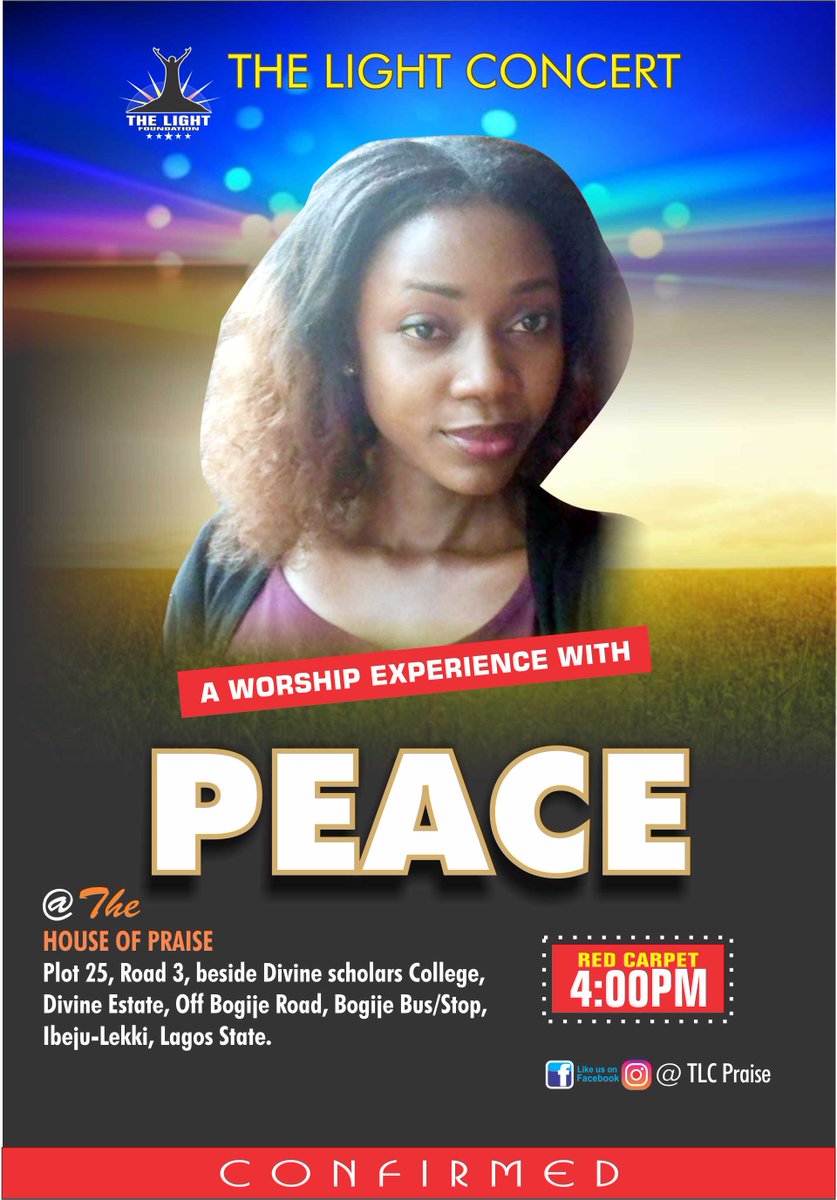 ConcertLight's tweet image. TLC POWER PACKED GOSPEL CONCERT 2018
Plsease come with friends and family. There will dance, music, music poem and lot more
Book your seat @ticketng .com