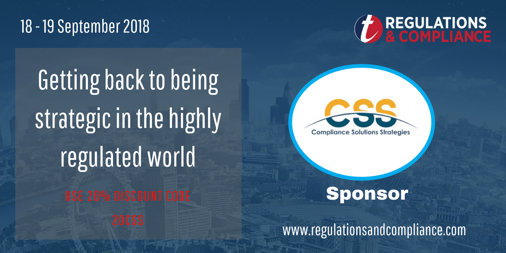 CSSregtech's tweet image. CSS is excited to sponsor the @TSAMbuyside Regulations and Compliance conference. Get 20% off registration when you use the discount code 20CSS lnkd.in/duw6sGM #regulation #compliance #TSAM