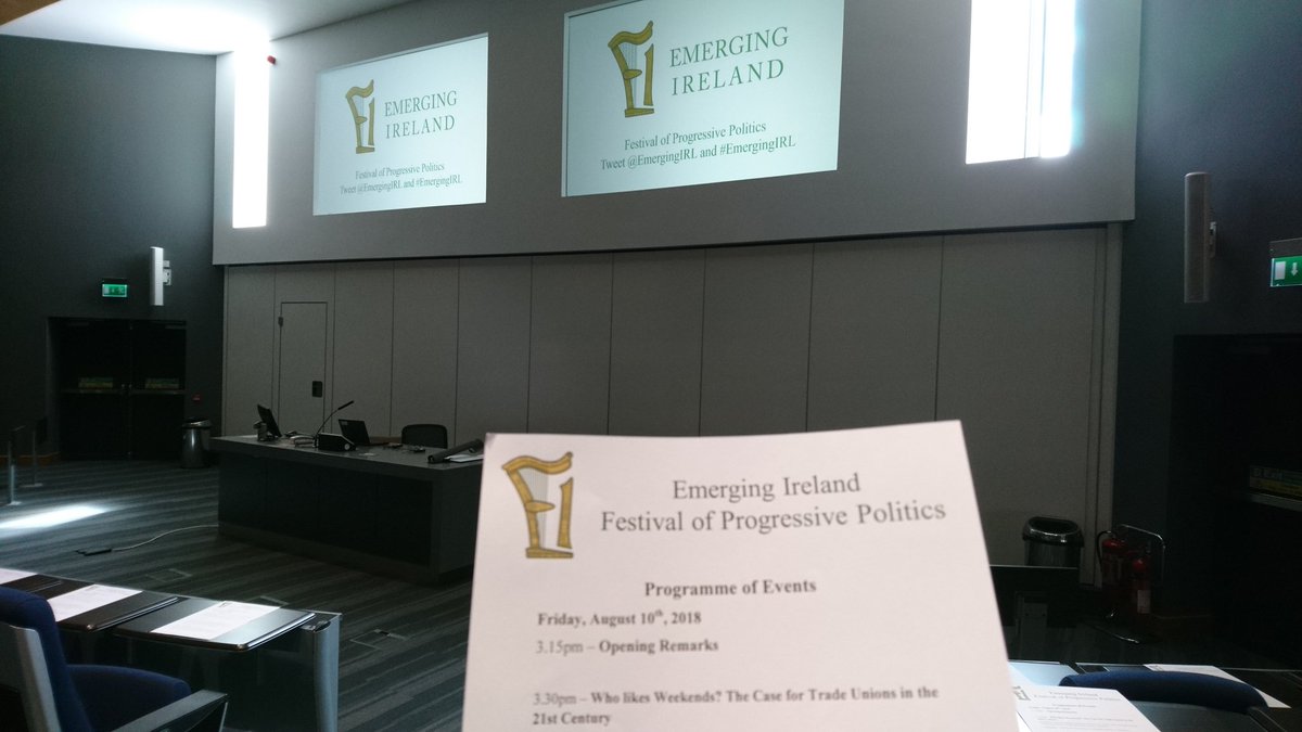 EmergingIRL's tweet photo. Looking forward to welcoming you to UCD today and tomorrow for #EmergingIRL! Day One kicks off just after 3pm! Tickets are valid for both days, so drop in if you can! https://t.co/dctc0tchOb