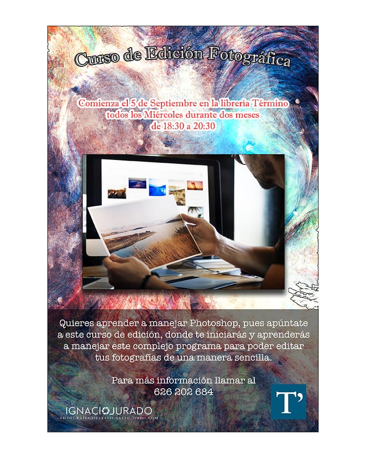 Cursos de fotografía: iniciación y edición por <a href="/IgnacioJurado_s/">Ignacio Jurado</a> a partir de septiembre en #AlcaládeGuadaíra <a href="/TerminoLibros/">Término</a>