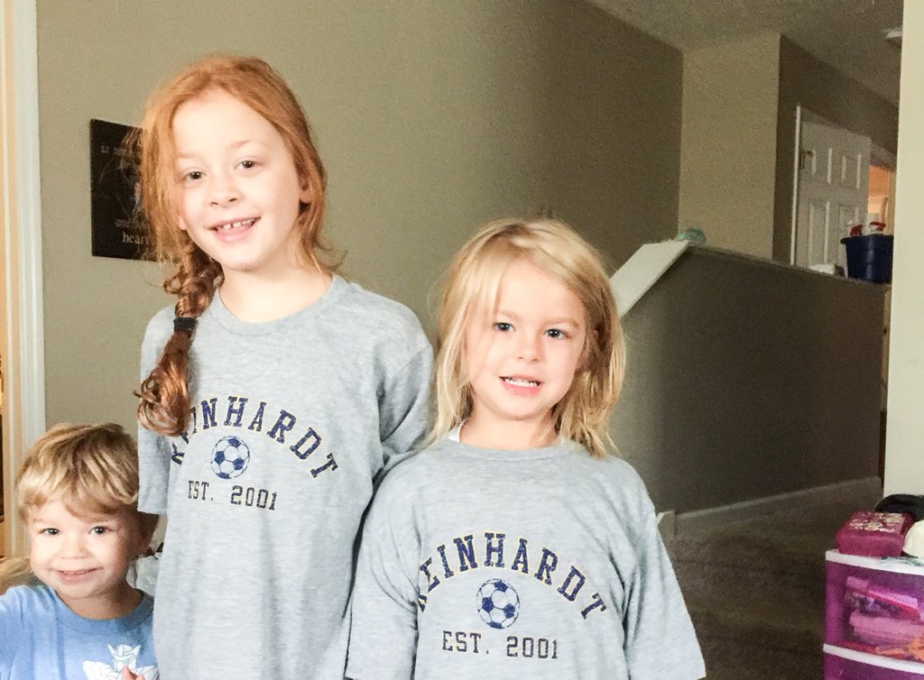 Girls were pumped to get their sweet new <a href="/WSoccer_RU/">RU Womens Soccer</a> shirts! Thank you!
