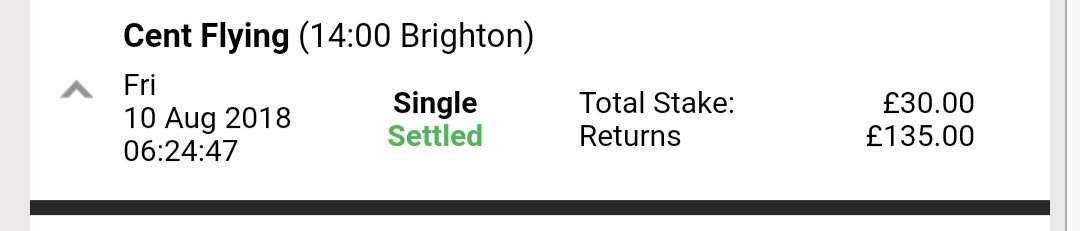 Ist winner indeed paid 7-2

Well backed into favouritism