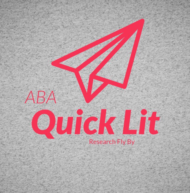ABA Quick Lit – “No Less Worthy: Recommendations for Behavior Analysts Treating Adults with Intellectual and Developmental Disabilities with Dignity” abalearninglab.com/aba-quick-lit-…