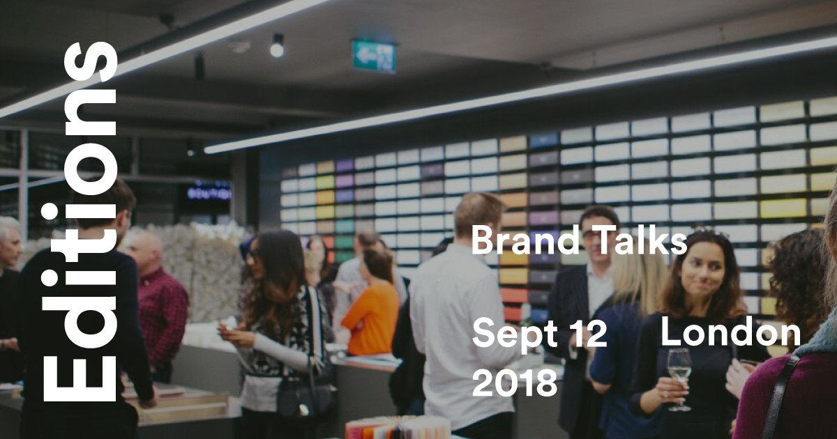 Editions_Events's tweet image. Just over a month away to our 5th event in the @editions_events! It will be an evening of ‘Brand Talks’ when we'll be sharing some more interesting stories. Buy your ticket now: bit.ly/2MA7yqk #editions #outofthejar #editionsevent #GFShowSpace #gfsmith #marmaladeontoast