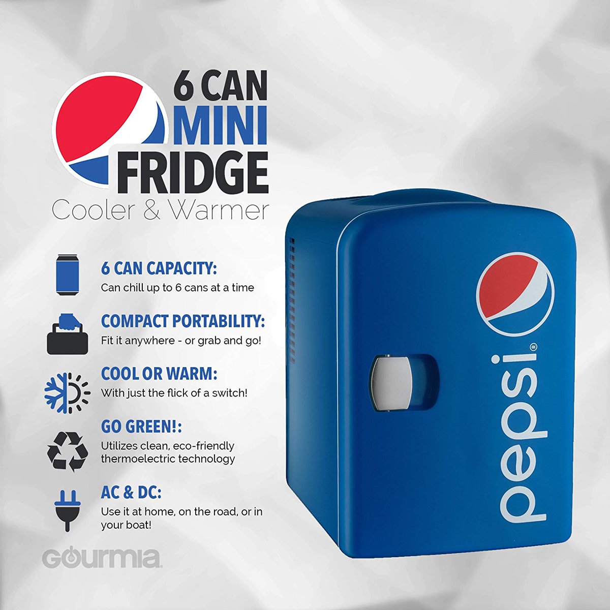 pepsi mini fridge amazon
