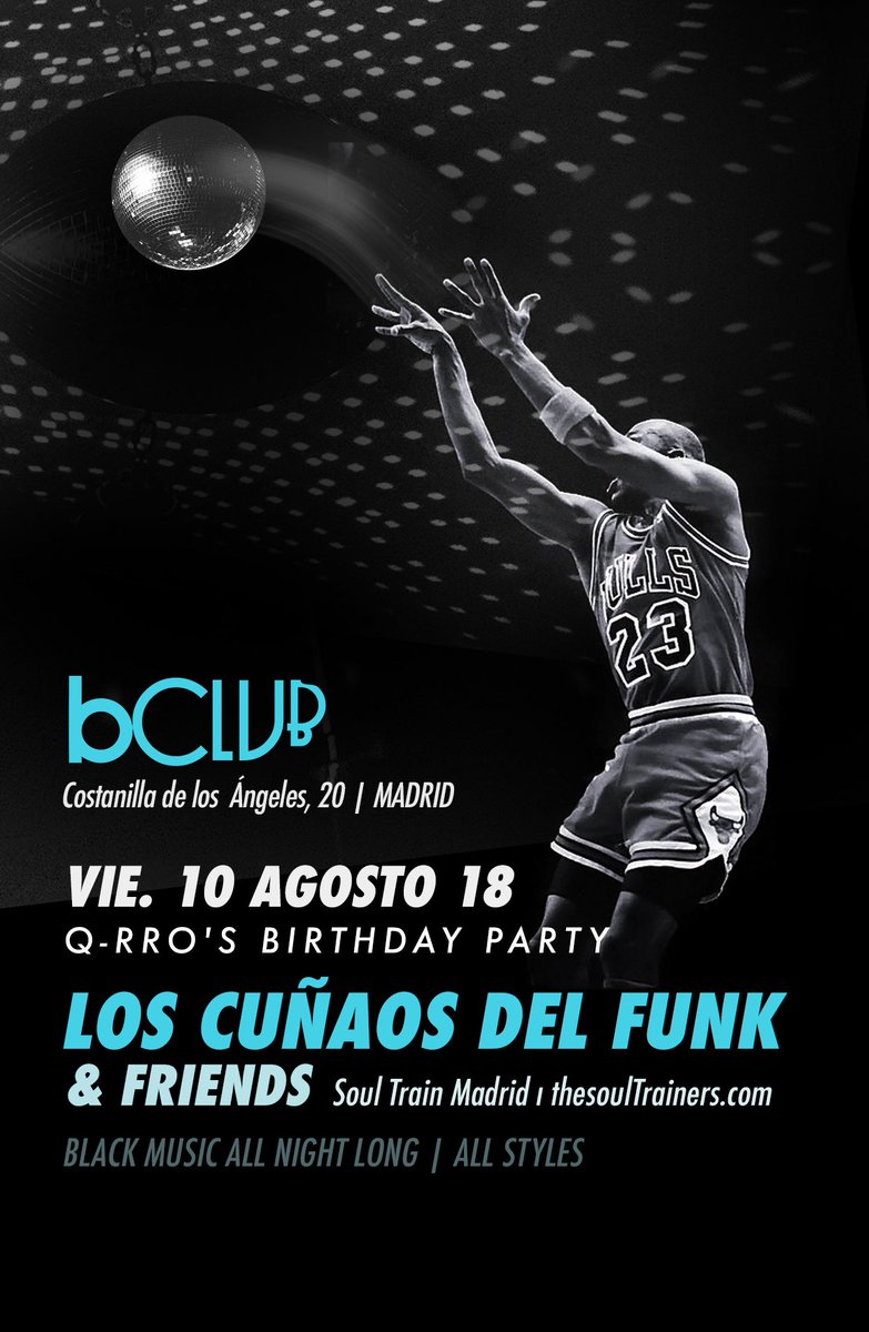 Esta noche hay celebración doble: el cumple de #Q-rro y también de su dúo con #CheteSG con quien lleva 8 años juntos como #LosCuñaosdelFunk. 

VIE10: ow.ly/loG850ibjXK

¡Ven a celebrar con nosotros! 🎂

#bClub #berlinClub #celebration #felizcumple