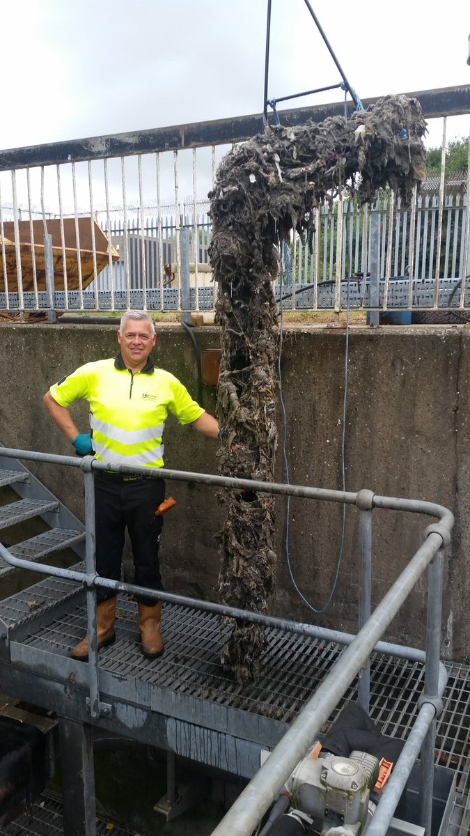 If you ever wondered why <a href="/unitedutilities/">United Utilities</a> ask us not to flush wet wipes down the loo - here's why! Engineers had to remove these congealed wipes at a treatment works at #Fazakerley