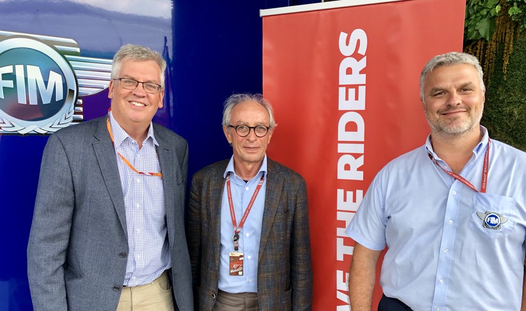 DavidDjward's tweet photo. Thanks to @FIM_live President Vito Ippolito &amp; Damiano Zamana for hosting an excellent launch of #WeTheRidersWTR. Delighted to support this important initiative for motorcycle safety. https://t.co/sYsqQZzS11