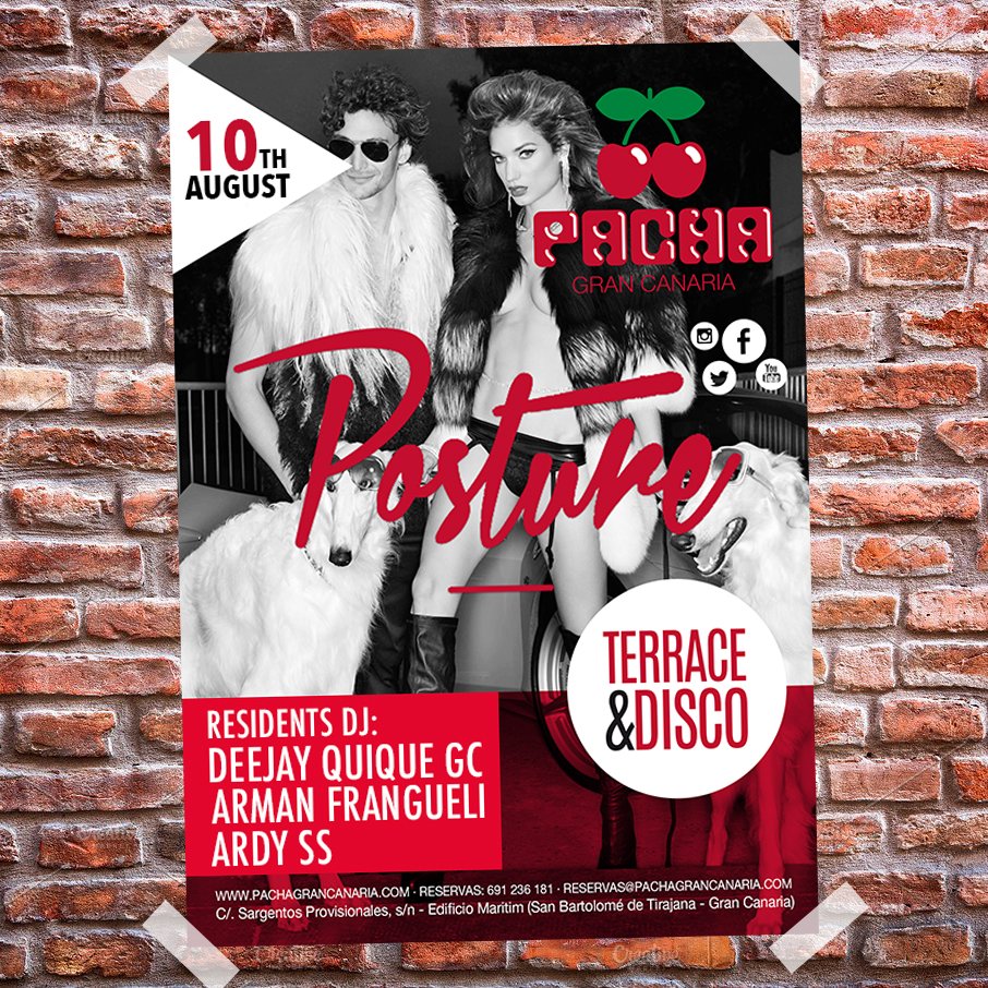 PachaGC's tweet image. 🇪🇸¿Conoces alguna fiesta donde la gente se desmelene más que en Posture? ￼😏🔥￼
🇬🇧 Do you know any party where people party hard more than in posture? ￼😏￼￼🔥 ￼
Reservas/Bookings 0034 691 23 61 81 · Reservas@pachagrancanaria.com
#PachaGC #GranCanaria #ViveLaNoche