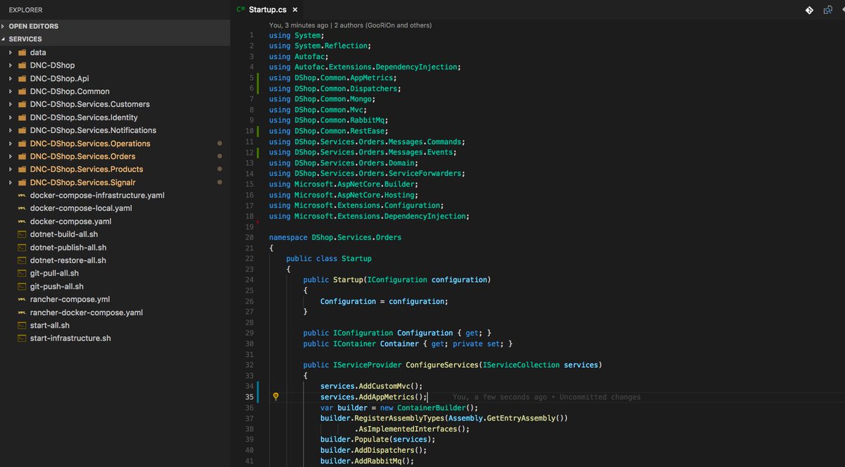 spetzu's tweet image. Actively working on DShop project - global messages refactoring, added support for Grafana and InfluxDB metrics &amp;amp; monitoring and more, stay tuned! :)
github.com/devmentors

#devmentors #distributednetcore #dnc #dshop