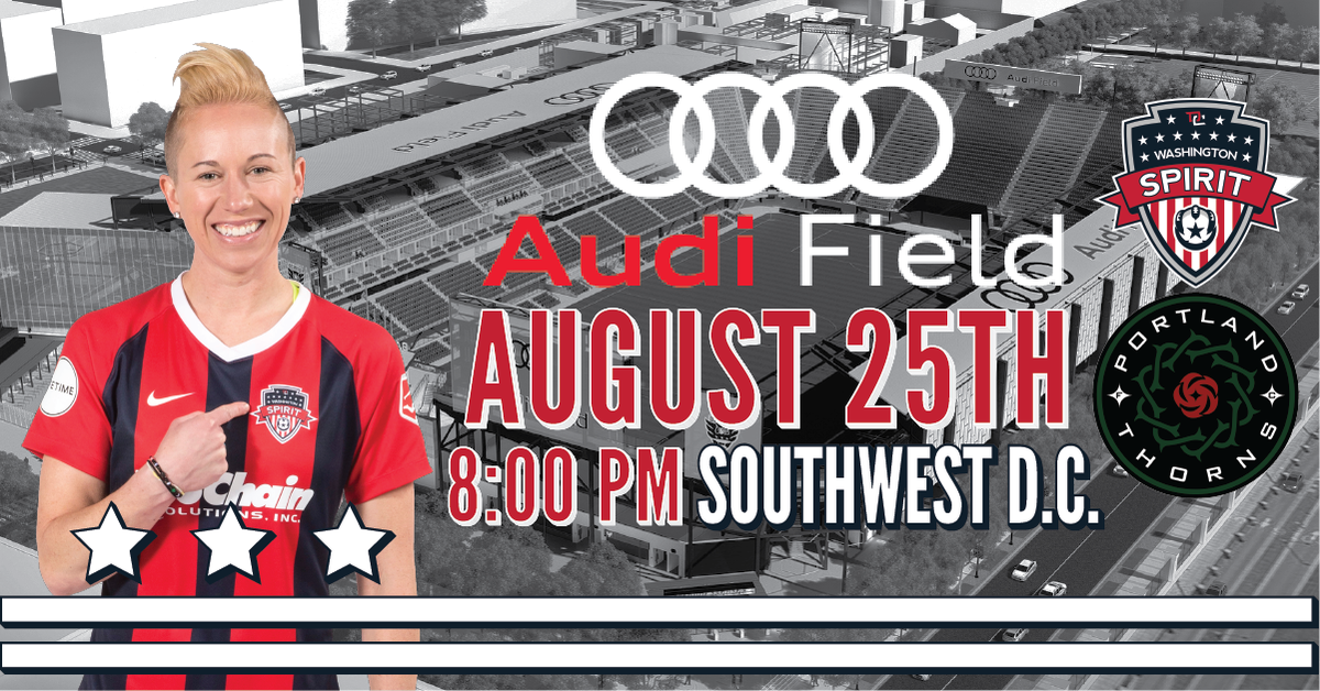 WashSpirit's tweet photo. 1οΈβ£5οΈβ£.Just @JoannaLohman days until we are playing at @AudiField! Any guesses on whether Jo does a special edition #JoHawk? Get your tickets to find out π
ποΈ | https://t.co/c9XFnx5GtM https://t.co/9WFD0bGU2A