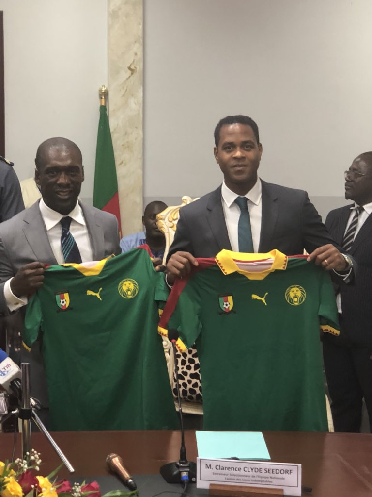 PatrickKluivert's tweet photo. Let’s do this brother,New challenges 🇨🇲 🙏🏾👊🏾 @FecafootOfficie #lionsindomptables #indomitablelions https://t.co/j6V72GeDHc