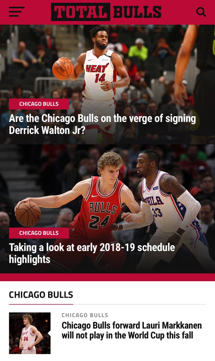 TotalBulls's tweet photo. Latest News &amp; Info on The Chicago Bulls ! #bullsfans #Bulls #ChicagoBulls #BullsNation https://t.co/Fudog0yFY1