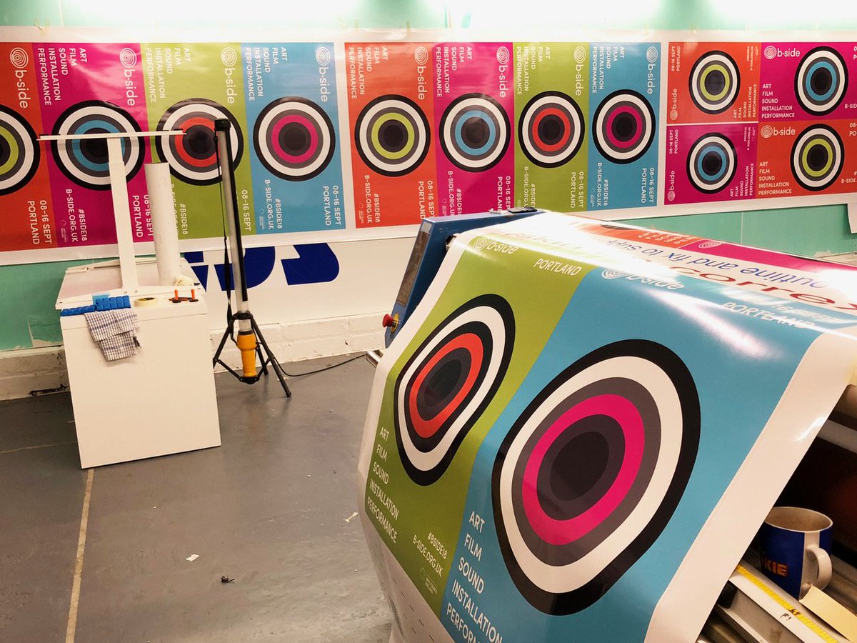 This year's b-side festival signage is coming together and it's looking brilliant! Coming soon to an island near you...